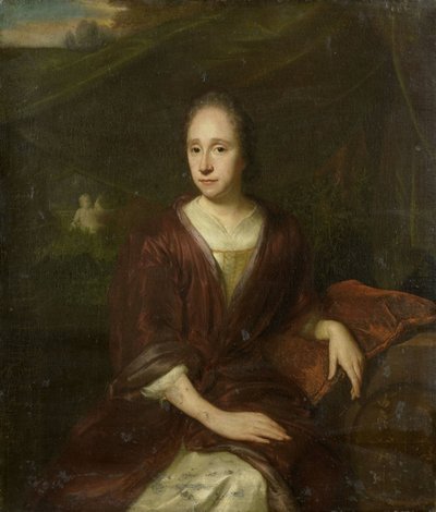 玛加丽塔-内利斯（1652-17050，卡斯帕罗斯-康梅林的第二任妻子）肖像 作者 大卫·范德普拉斯