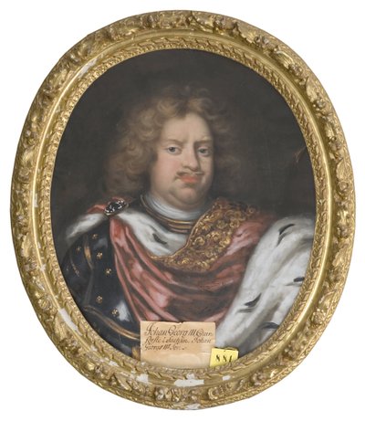 让·乔治三世·德·萨克森 - 萨克森选帝侯约翰·乔治三世（1647-1691 年）的肖像，由克拉夫特·大卫·冯（1655-1724 年）绘。 布面油画。 尺寸：75x62 厘米。 斯德哥尔摩国家博物馆 作者 David von Krafft