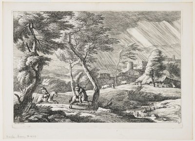 板块VII，来自一组风景，1743年 作者 戴维德·安东尼奥·福萨蒂