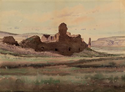 普埃布洛-博尼托遗址，查科峡谷，新墨西哥州，1888年。 作者 德兰西吉尔