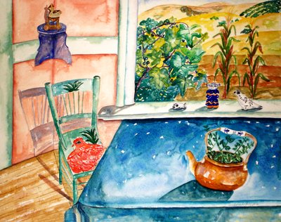 蓝色餐桌 作者 黛博拉·伊芙·阿拉斯特拉