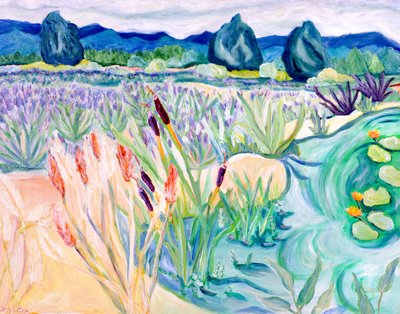 秀美风景》，2015 年（丙烯酸画布） 作者 黛博拉·伊芙·阿拉斯特拉