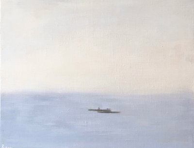皮划艇运动员，2021 年（布面油画） 作者 黛博拉·史蒂文森