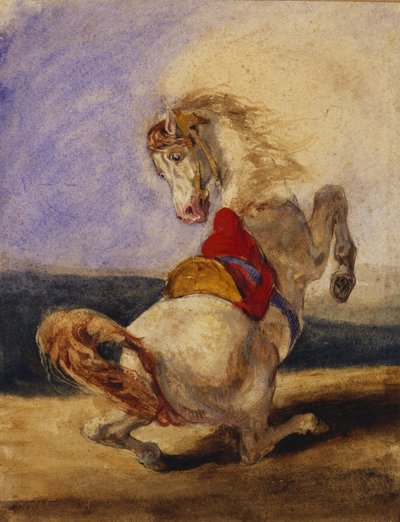 饲养马 作者 Delacroix