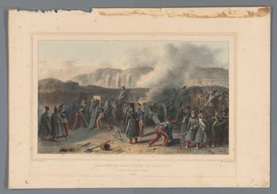 Beschieting van de Citadel, 1832 年
Batterie de brêche（使用中的炮台）（物品上的标题
Dessins faits d