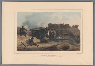 Geschut in actie, 1832
Pièce en batterie, 建立在连接托莱多堡垒和费尔南多堡垒的 Courtine 上（物品上有标题）
拉斐特在围攻安特卫普城堡时的生活素描（系列标题见实物） 作者 吉尔豪特弗雷斯