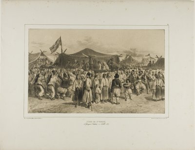 1837 年 7 月 11 日，瓦拉几亚，吉奥列沃，圣皮埃尔集市 作者 Denis Auguste Marie Raffet
