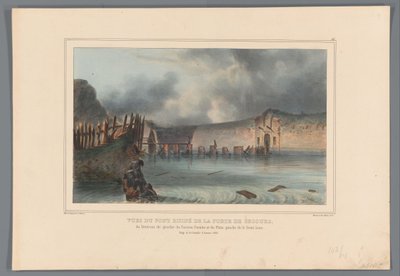 Vernielde brug，1832 年
安全门废桥、Pacioto 堡垒左侧凹槽和半月形堡垒左侧的景观（作品上有标题）
拉斐特在围攻安特卫普城堡时的生平素描（文物上的系列标题 作者 吉尔豪特弗雷斯