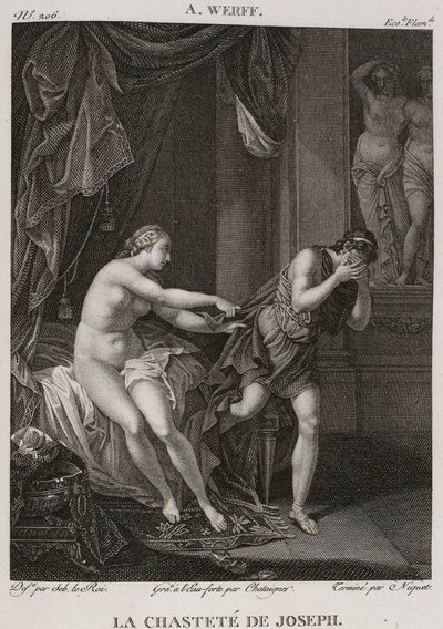Denis-Sébastien Leroy、Chataigner 和 Niquet - 约瑟夫的贞洁，取材于 Adriaen van der Werff - 1802-1815 年 作者 丹尼斯·塞巴斯蒂安·勒罗伊