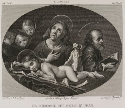 Denis-Sébastien Leroy，Lerouge et Langlois jeune -《小圣约翰的沉睡》，根据 Carlo Dolci创作 - 1802-1815 年 作者 丹尼斯·塞巴斯蒂安·勒罗伊