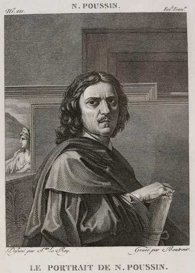 Denis-Sébastien Leroy et Boutrois - 尼古拉斯-普桑肖像，取材于尼古拉斯-普桑 - 1802-1815 年 作者 丹尼斯·塞巴斯蒂安·勒罗伊