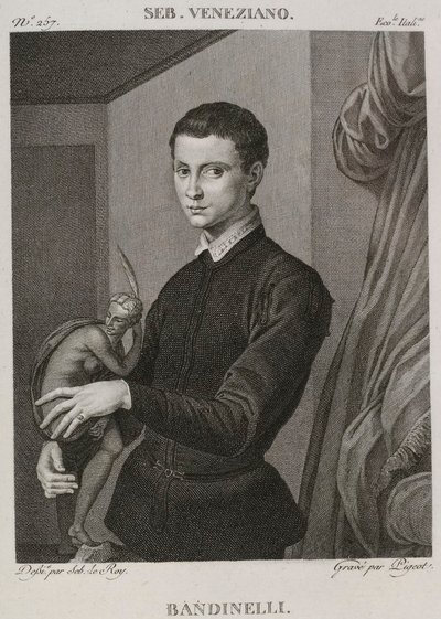 Denis-Sébastien Leroy et Pigeot - Bandinelli，原为 Sebastiano del Piombo 所作，现为 Bronzino 所作 - 1802-1815 年 作者 丹尼斯·塞巴斯蒂安·勒罗伊