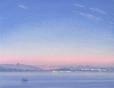 黎明在皮科拉湖 作者 德里克·哈尔