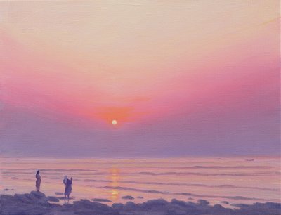 在高知的黄昏 作者 德里克·哈尔