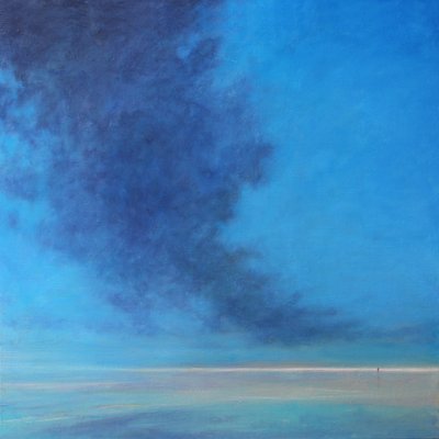 升云，2021（布面油画） 作者 德里克·哈尔