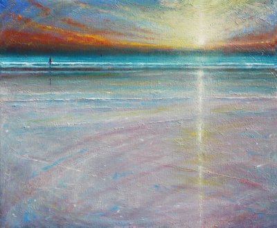 寂静的夜晚，2020（布面油画） 作者 德里克·哈尔