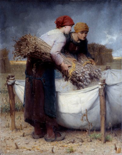 罂粟采摘者 Desire Laugee (1823-1896) 绘画 1882 年 0,73x0,95 m 鲁昂，Musee des Beaux Arts 作者 欲望弗朗索瓦·劳奇