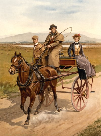 1890年左右，爱尔兰的越野车 作者 底特律出版公司