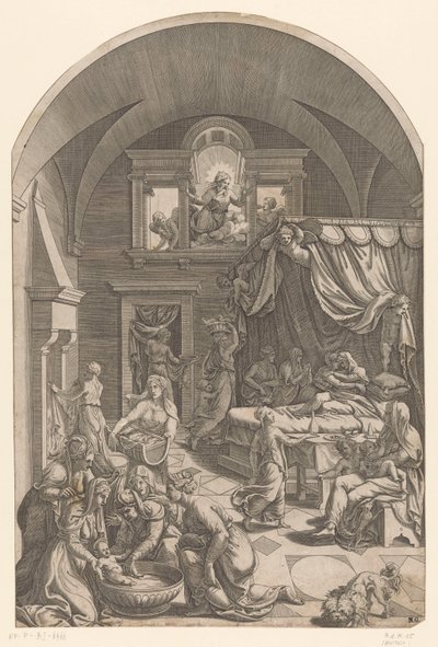 施洗约翰诞生 作者 Cornelis Cort（拒绝归因）