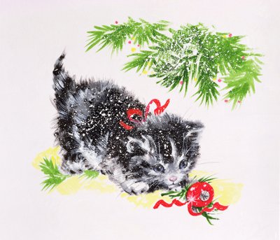 圣诞节小猫 作者 黛安·马蒂斯