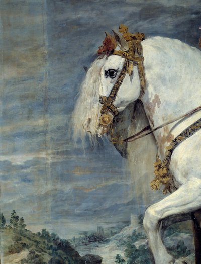 法国的伊莎贝尔（1602-1644）的马术肖像，1616年西班牙腓力四世的妻子，细节。迭戈-贝拉斯克斯（1599-1660）的画作 1635年 太阳。3,01x3,14米 马德里，普拉多博物馆 作者 迭戈委拉斯开兹