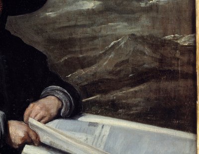小丑迭戈·德·阿塞多 (Diego de Acedo) 的肖像说表弟细节。 Diego Rodriguez de Silva y Velasquez (1599-1660) 的绘画 作者 迭戈委拉斯开兹