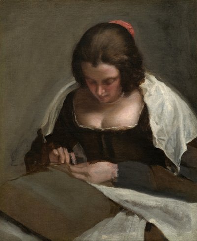 女针匠》，约1640-1650年。 作者 迭戈·贝拉斯克斯