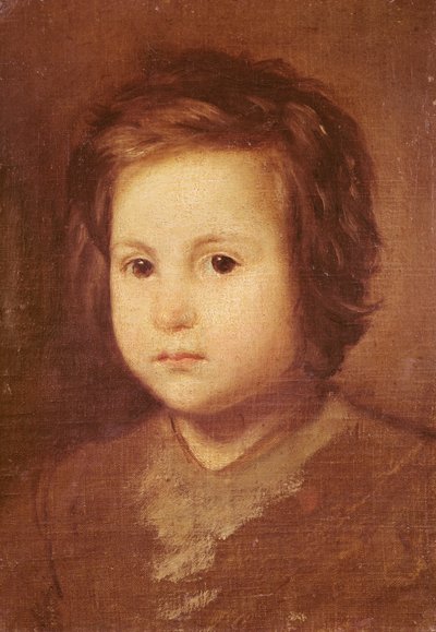 1650年，一个孩子的头 作者 迭戈委拉斯开兹