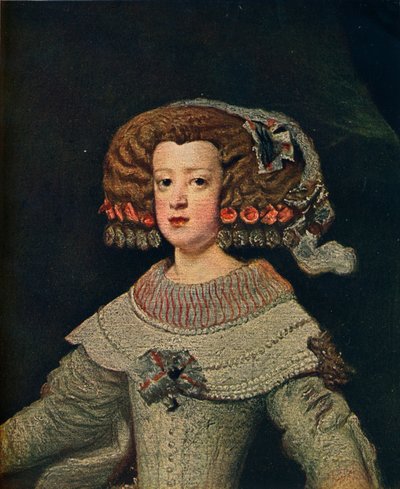 女王玛丽·安妮的画像，奥地利玛丽安娜，1652年，1910年 作者 迭戈委拉斯开兹