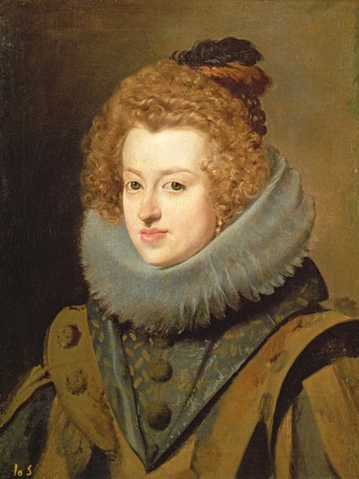 奥地利的Infanta Maria（1606-46）匈牙利女王，1630年 作者 Diego Velázquez