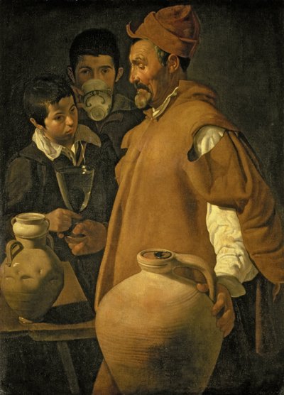 塞维利亚的水卖家，c.1620 作者 迭戈委拉斯开兹