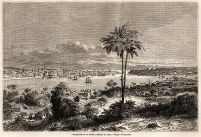 General view of Havana, capital of Cuba, drawing by Lancelot to illustrate the voyage to the island of Cuba, in 1859, by Richard Dana (1815-1882). Engraving in “” Le tour du monde, nouveau journal des voyages”” Paris 作者 Dieudonne Auguste Lancelot