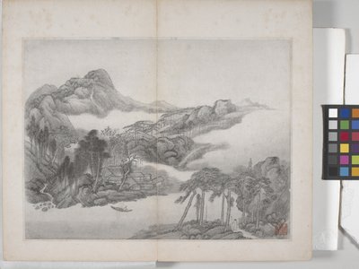 山水画册（水墨纸本） 作者 丁云鹏