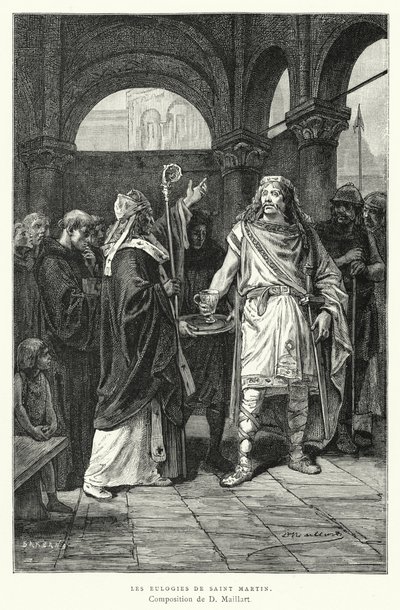 Les Eulogies De Saint Martin（雕刻） 作者 Diogene Ulysse拿破仑·梅拉特