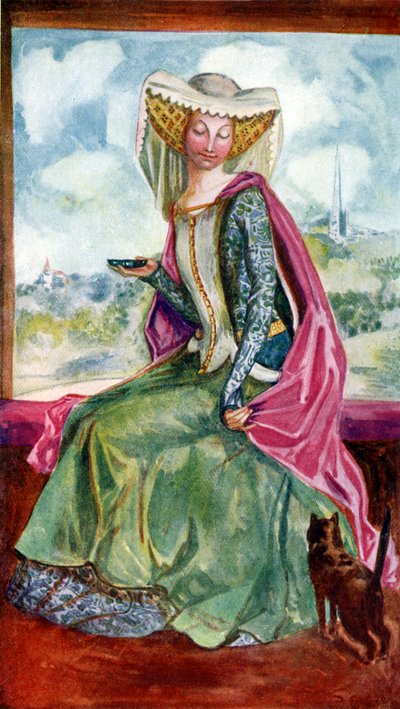 亨利五世统治时期的妇女服装（1413 - 1422）。 作者 迪翁·克莱顿·卡尔斯洛普