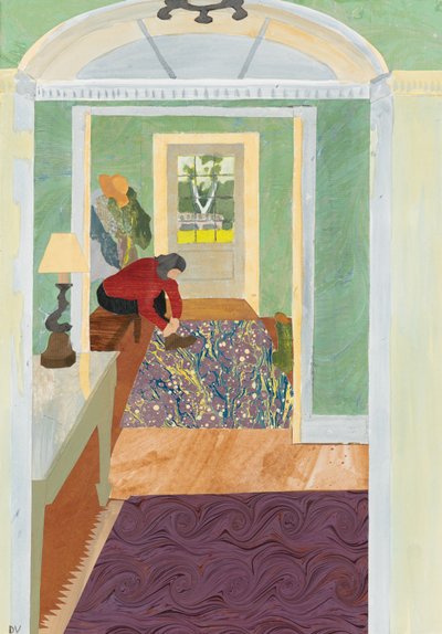 穿上靴子（拼贴画） 作者 