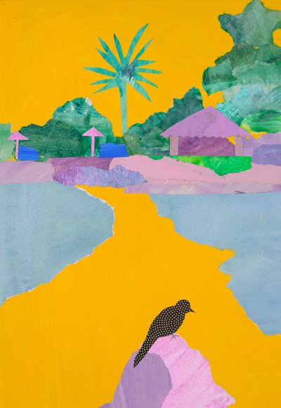 巴西海滩（拼贴画） 作者 Dione Verulam