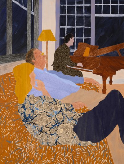 热带地区的肖邦（拼贴画） 作者 Dione Verulam