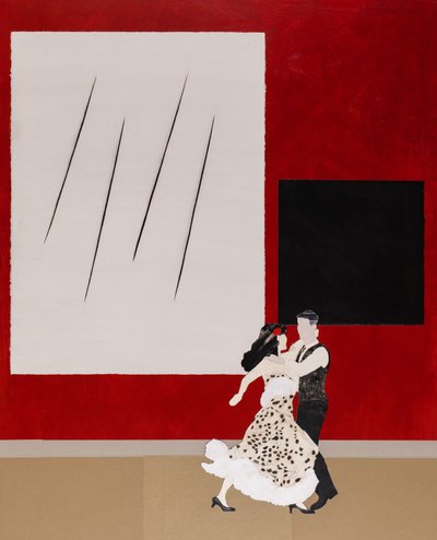 与马列维奇同调》，2020 年（拼贴画） 作者 