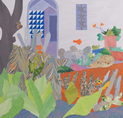 天堂里的孤独（拼贴画） 作者 