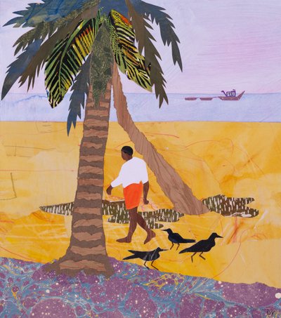 晨练，尼莱什瓦尔（拼贴画） 作者 