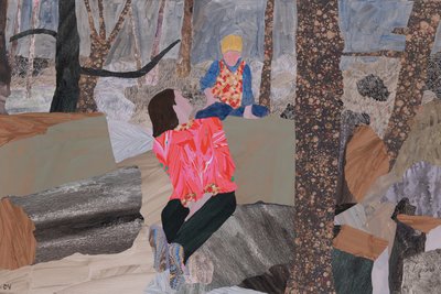 母与子（Prae Wood）（拼贴画） 作者 