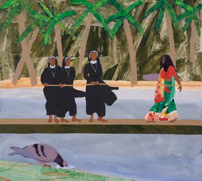 精神与时间（拼贴画） 作者 