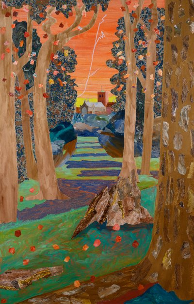 圣奥尔本斯，2025 年（拼贴画） 作者 