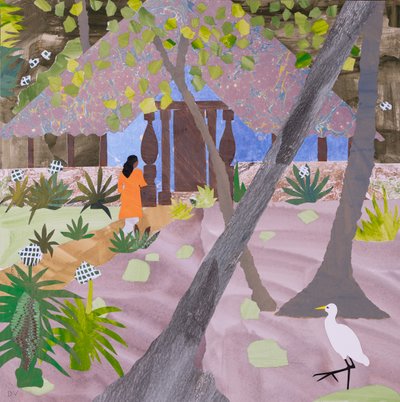 瑜伽老师，尼莱什瓦尔（拼贴画） 作者 