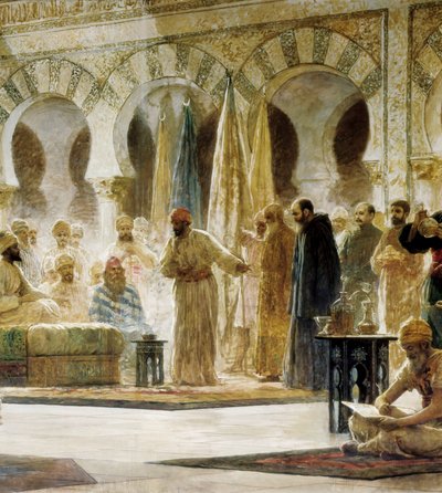 Abd Al-Rahman III, detail of a painting by Dionis Baixeras i Verdaguer 作者 迪奥尼西奥·贝夏拉斯·维达格