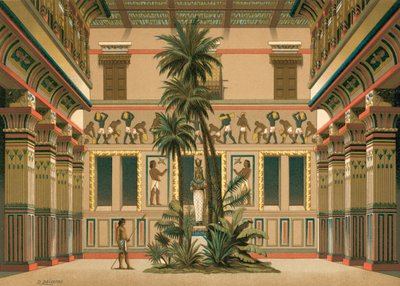 埃及房子的庭院 作者 Dionisio Baixeras Verdaguer