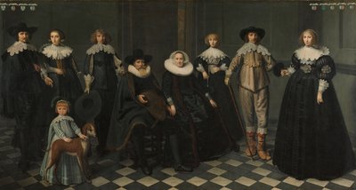Dirck Bas Jacobsz家族的肖像，阿姆斯特丹的Burgomaster，1634-35 作者 迪克·桑特沃特（Dirck Santvoort）