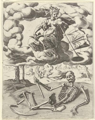 名誉战胜死亡 彼特拉克的胜利（系列标题） 作者 Maarten van Heemskerck（可能）