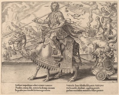 以撒的胜利 作者 Dirck Volckertz Coornhert 在 Maerten van Heemskerck 之后